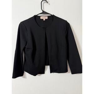Philosophy Women's One Button Closure Neck Jacket - Black - Size XS